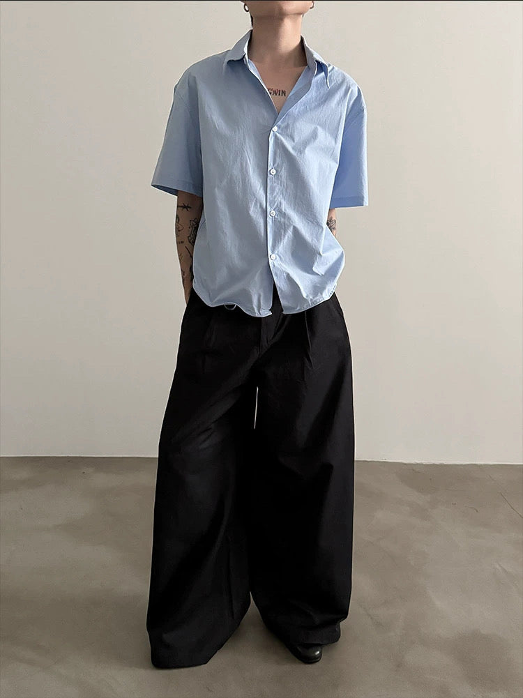 Chemise boxy à manches courtes