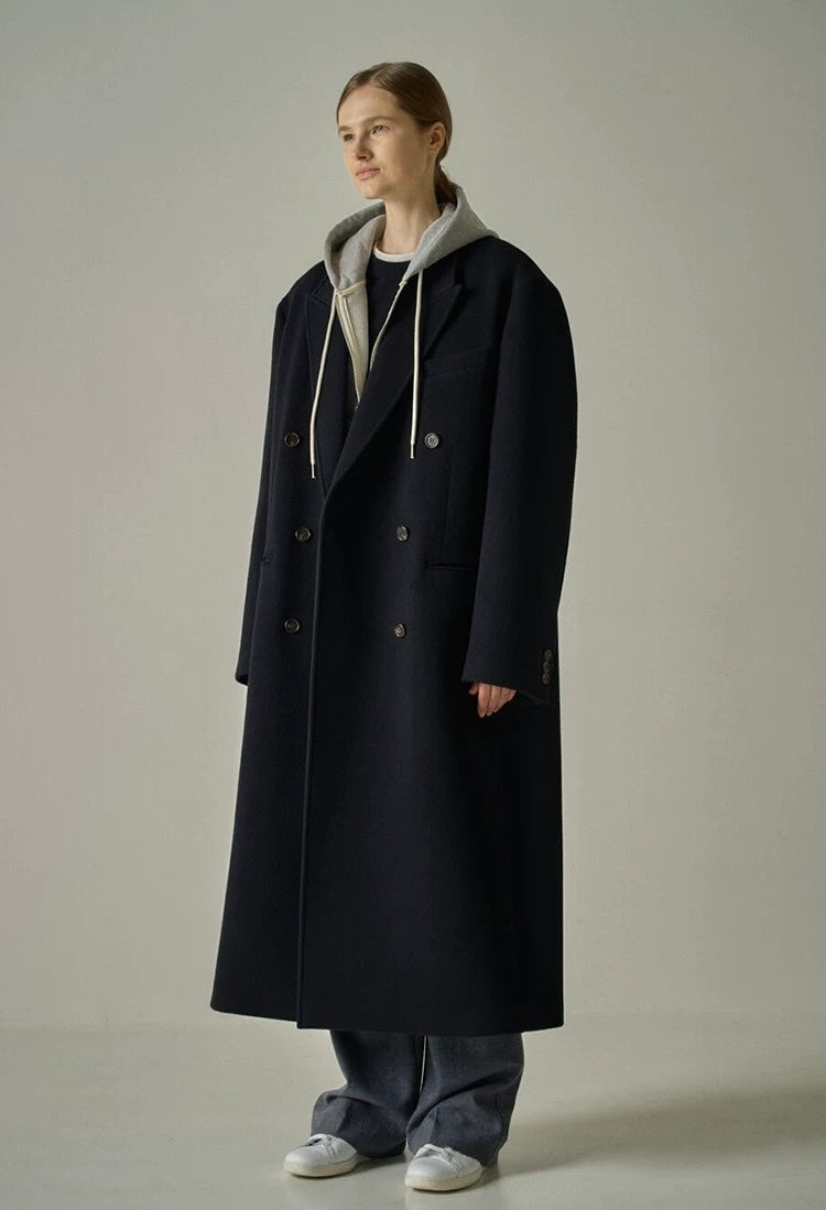 Coat croisé oversize
