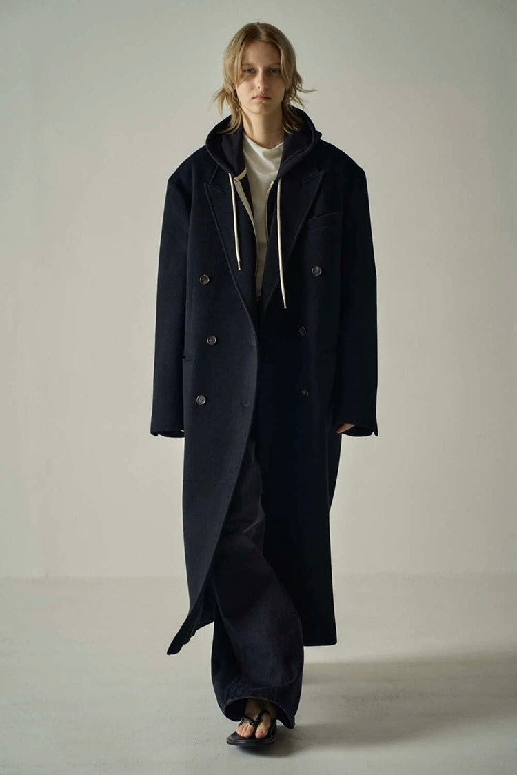 Coat croisé oversize